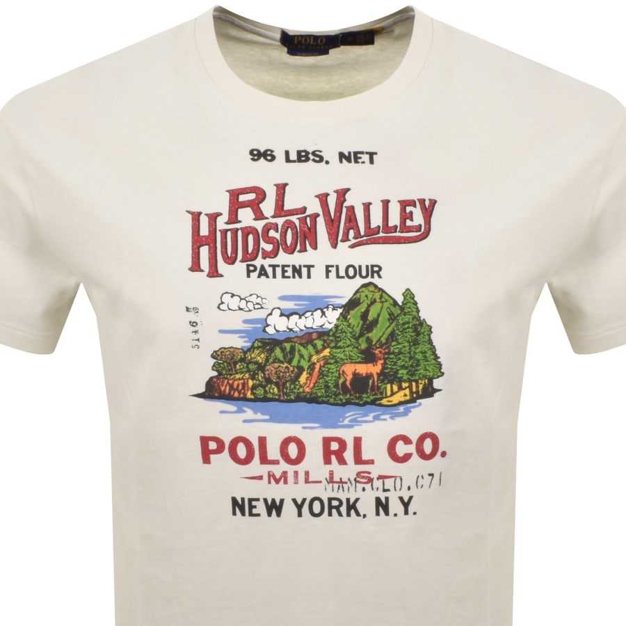 Image number 2 for Ralph Lauren Graphic T Shirt Off White