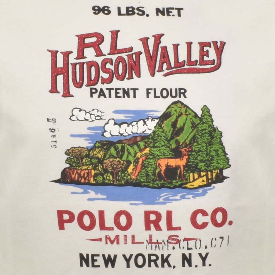 Image number 3 for Ralph Lauren Graphic T Shirt Off White