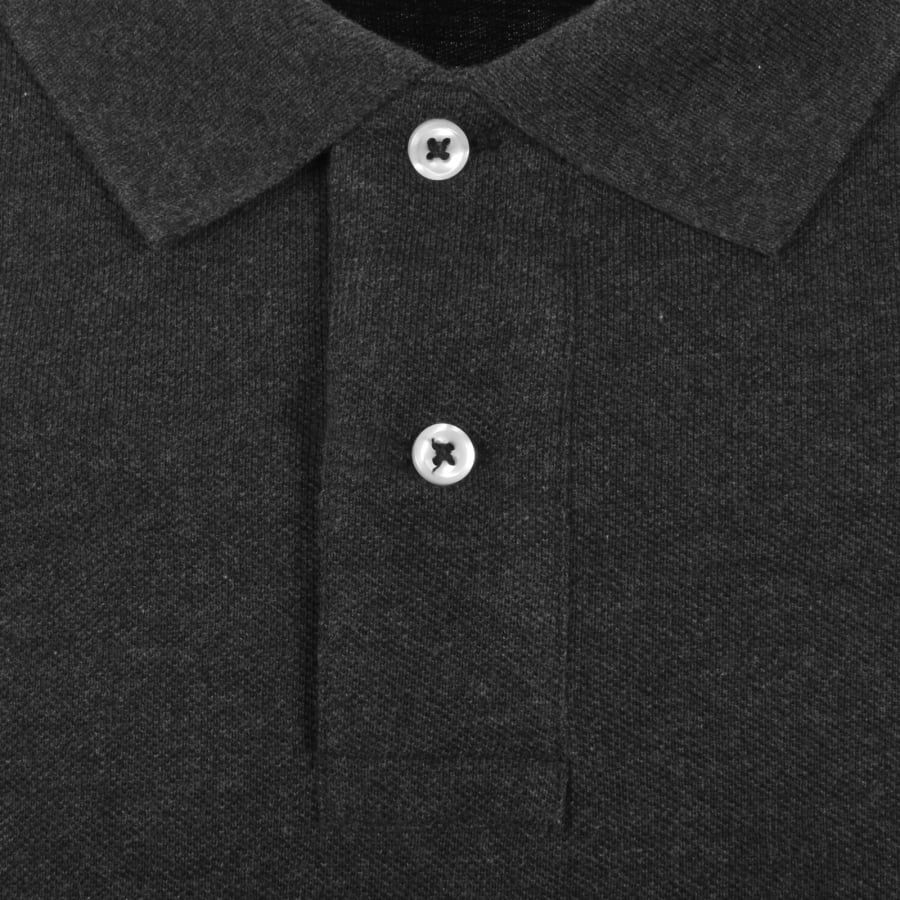 Image number 4 for Ralph Lauren Long Sleeved Polo T Shirt Grey