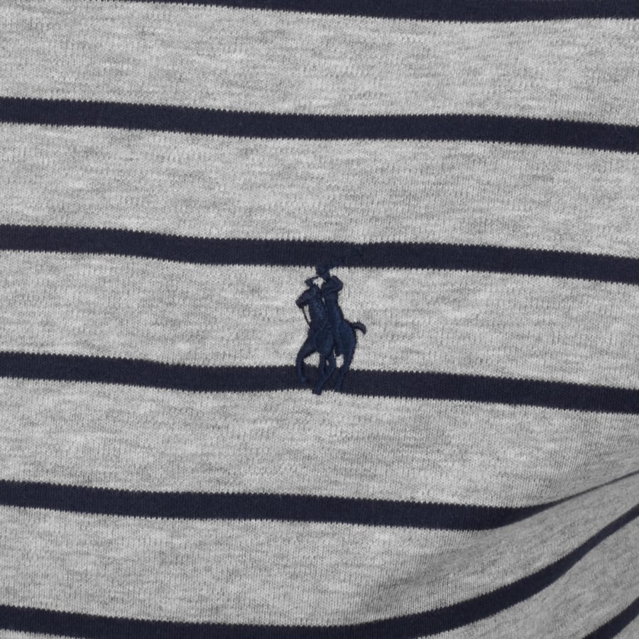 Image number 3 for Ralph Lauren Striped T Shirt Grey
