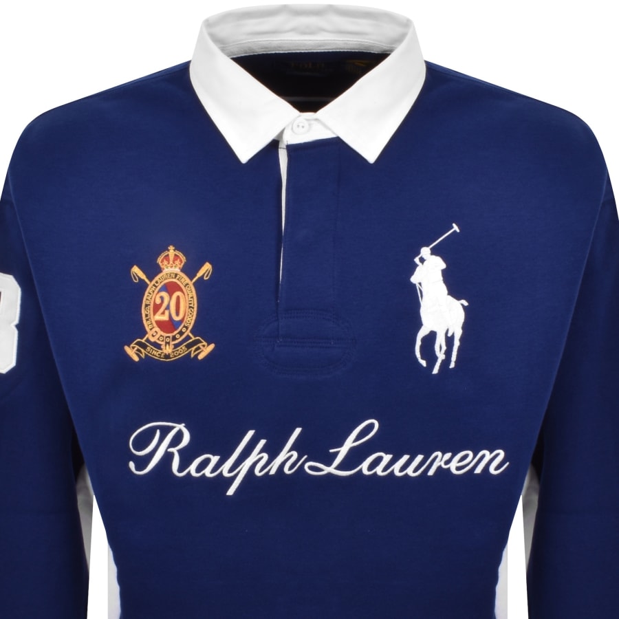 Image number 3 for Ralph Lauren Polo Rugby Sweatshirt Blue