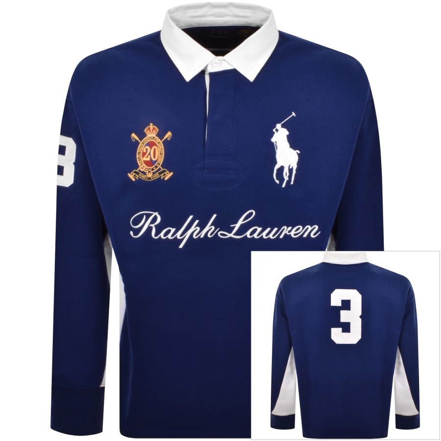 Image number 1 for Ralph Lauren Polo Rugby Sweatshirt Blue