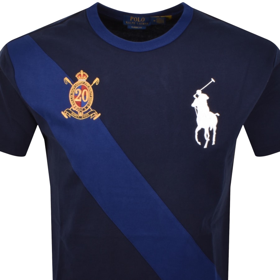 Image number 2 for Ralph Lauren Crew Neck T Shirt Navy
