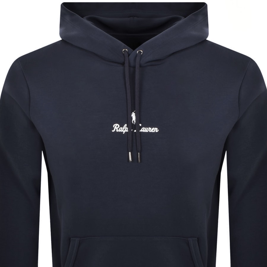 Image number 2 for Ralph Lauren Logo Hoodie Aviator Navy