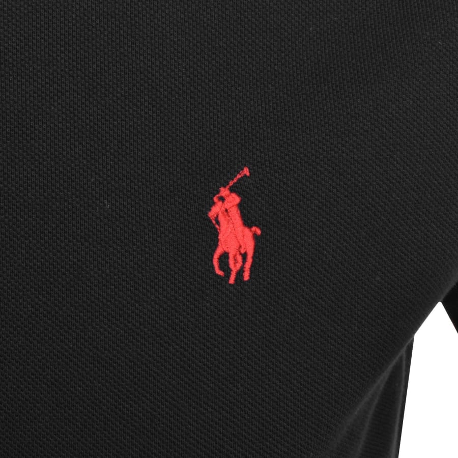 Image number 3 for Ralph Lauren Twin Tipped Polo T Shirt Black