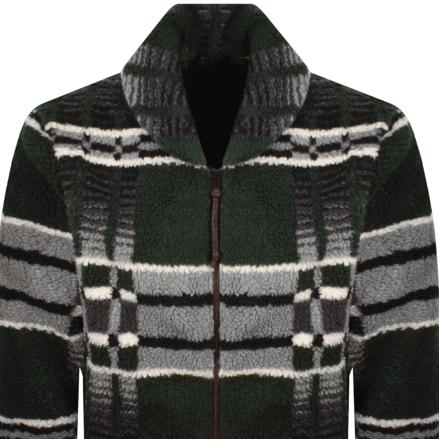 Image number 3 for Ralph Lauren Fleece Jacket Green