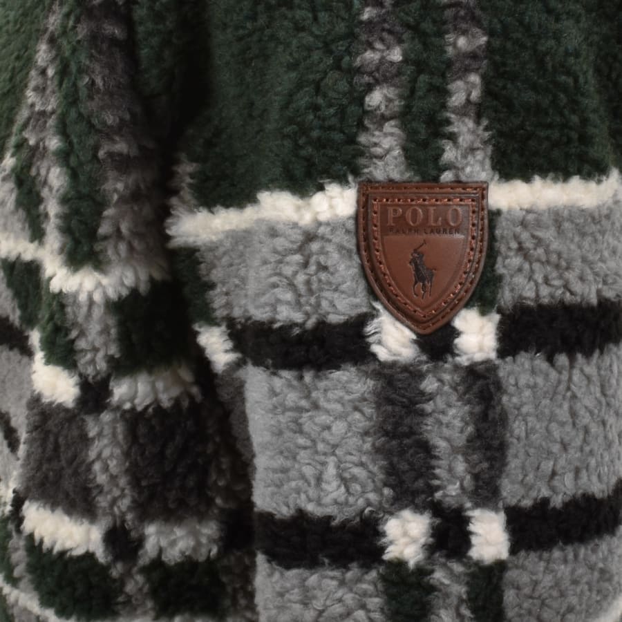 Image number 4 for Ralph Lauren Fleece Jacket Green