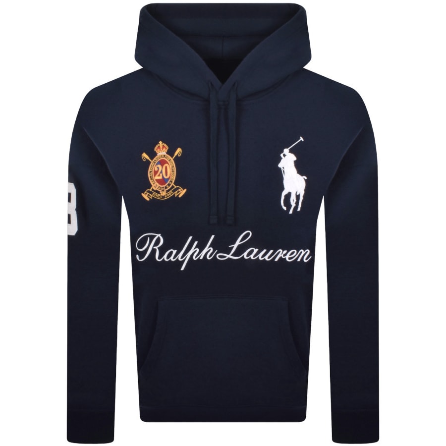 Image number 1 for Ralph Lauren Logo Hoodie Cruise Navy