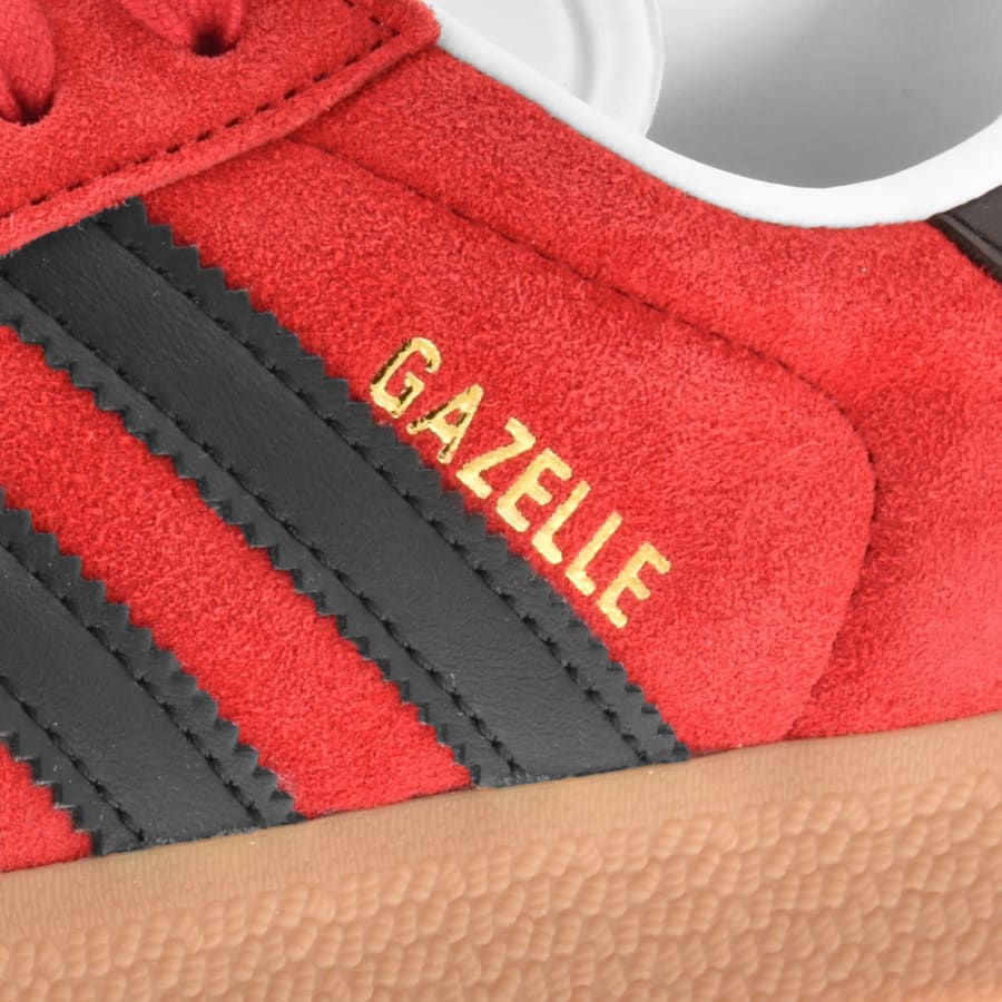 Image number 4 for adidas Originals Gazelle Trainers Red