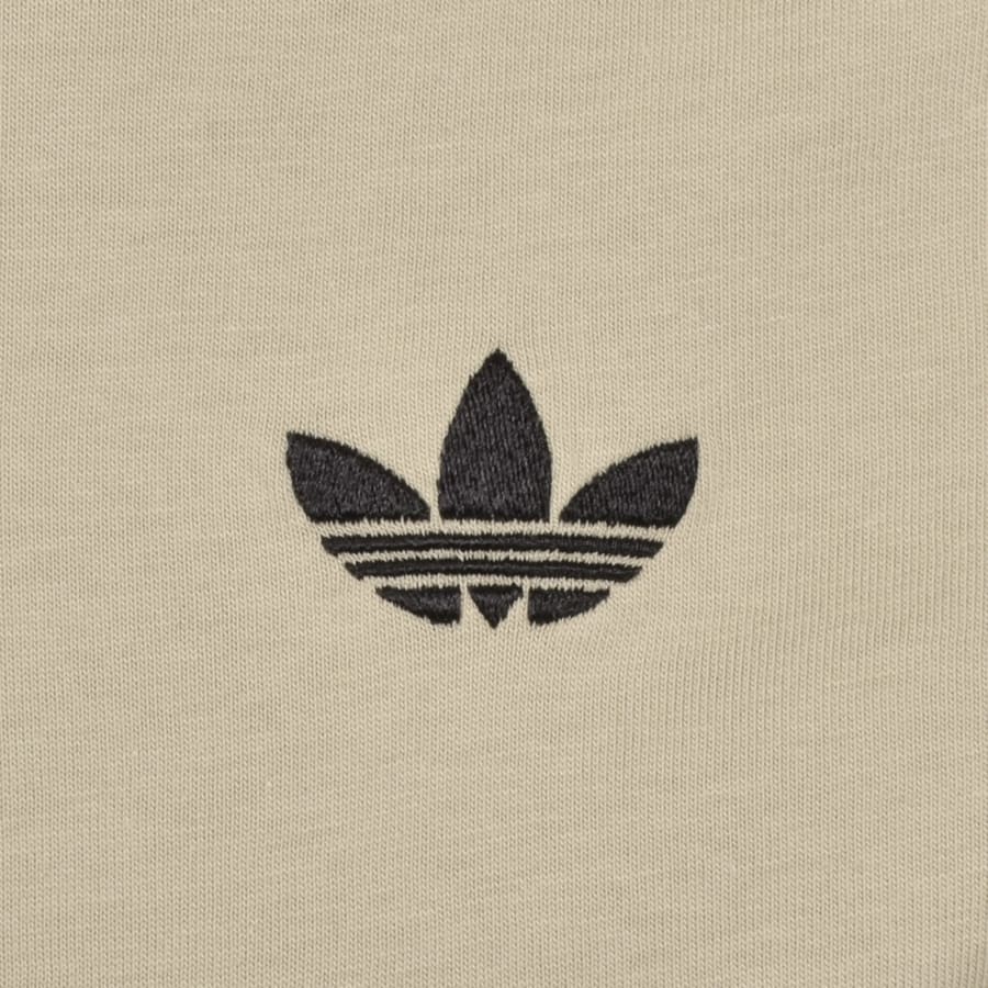 Image number 3 for adidas Originals 3 Stripes T Shirt Stone Khaki