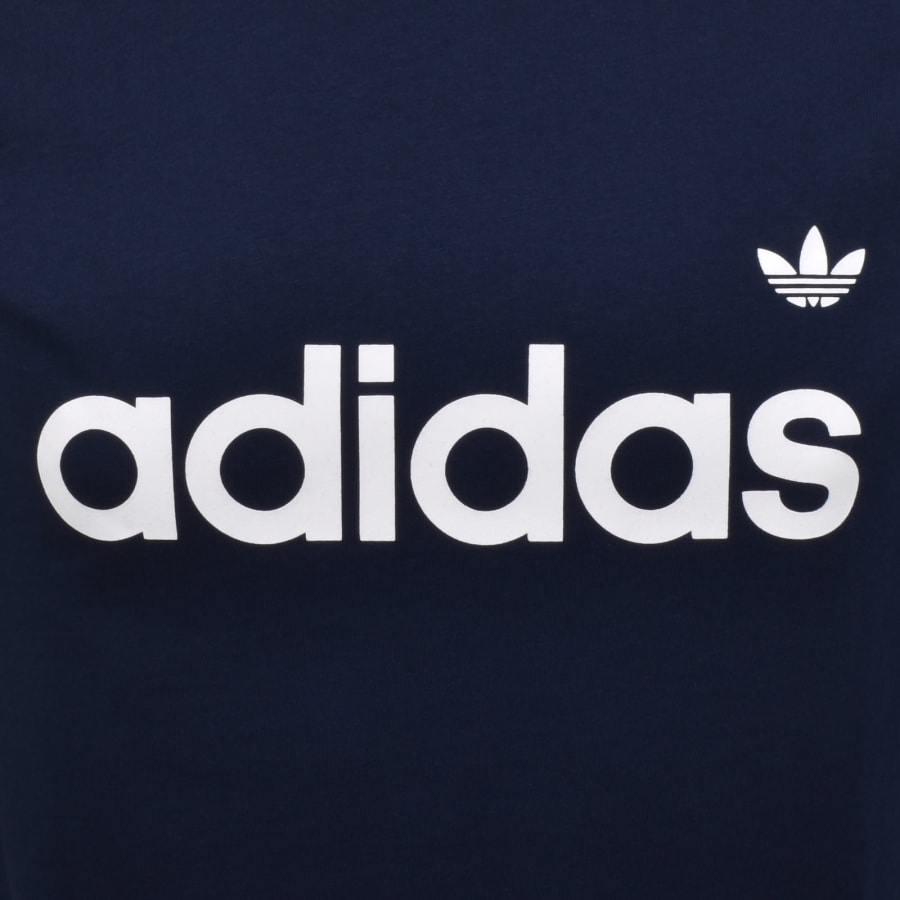 Image number 3 for adidas Originals 3 Stripes Ringer T Shirt Navy