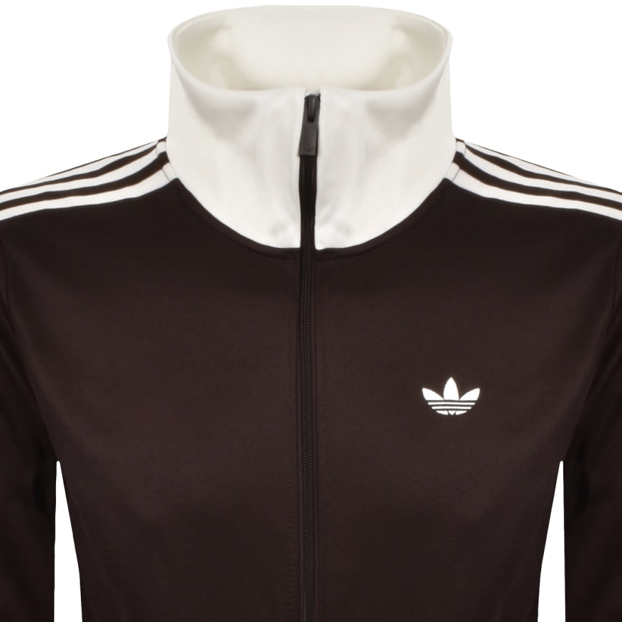Image number 2 for adidas Originals Three Stripes Track Top Brown