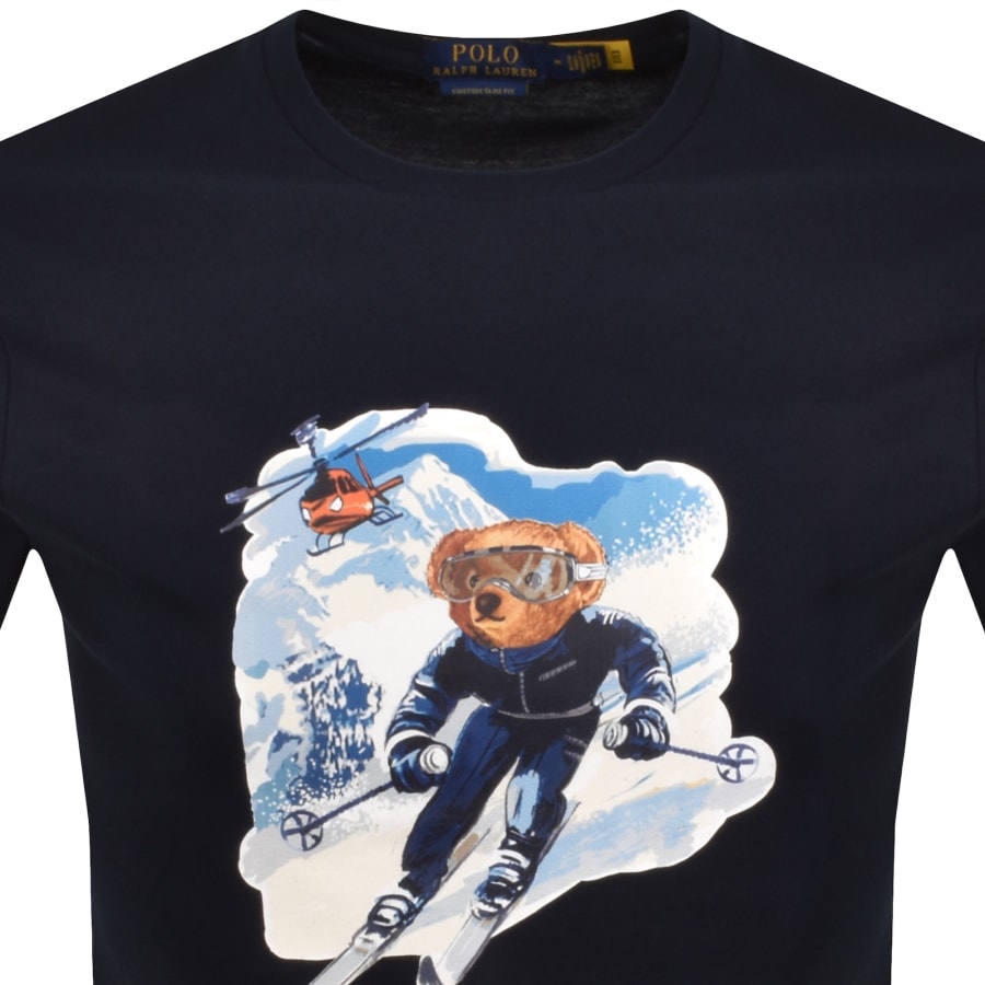 Image number 2 for Ralph Lauren Active Bear T Shirt Navy