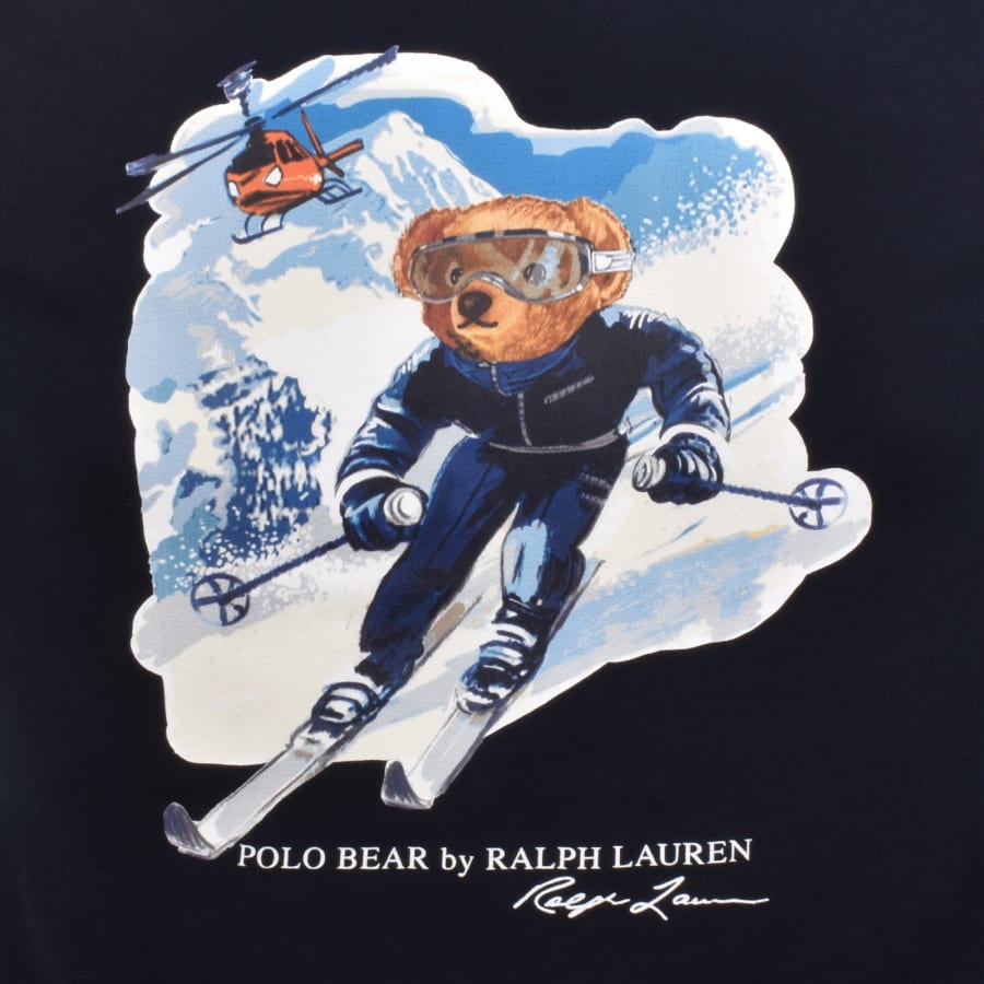 Image number 3 for Ralph Lauren Active Bear T Shirt Navy