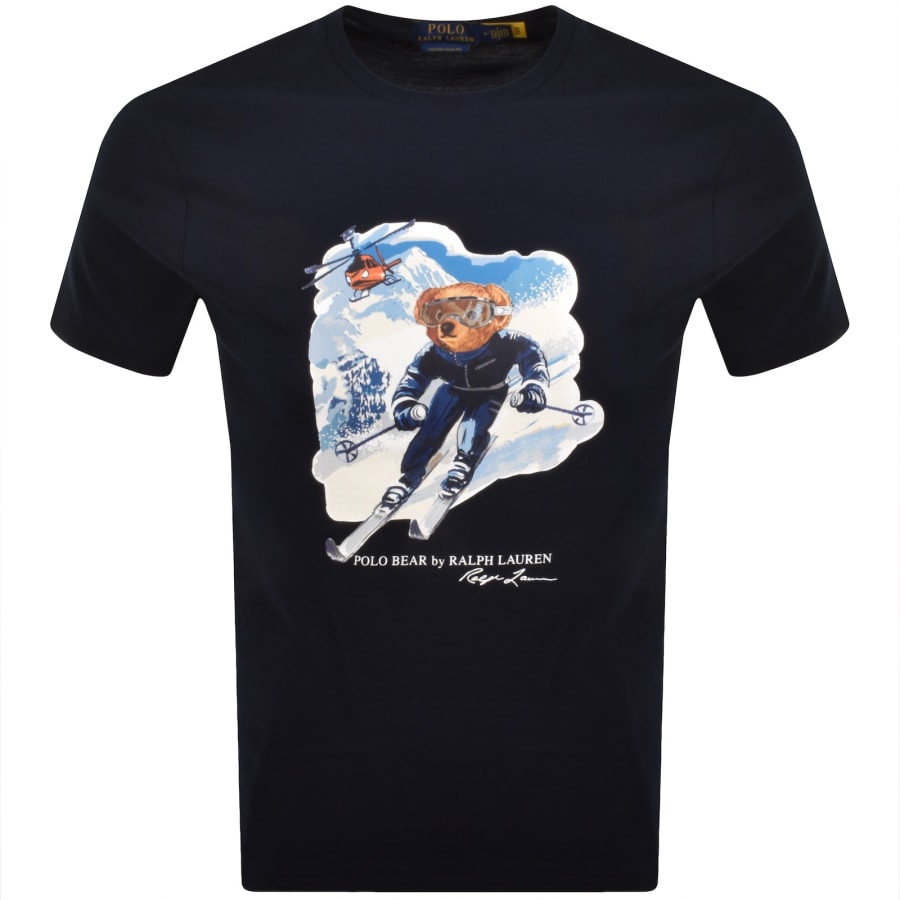 Image number 1 for Ralph Lauren Active Bear T Shirt Navy