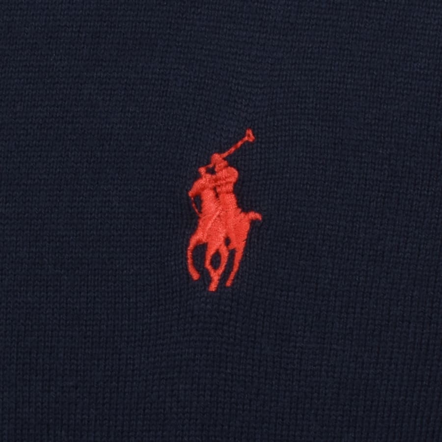 Image number 3 for Ralph Lauren Polo Knitted Jumper Navy