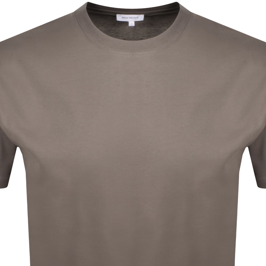 Image number 2 for Norse Projects Logo T Shirt Brown