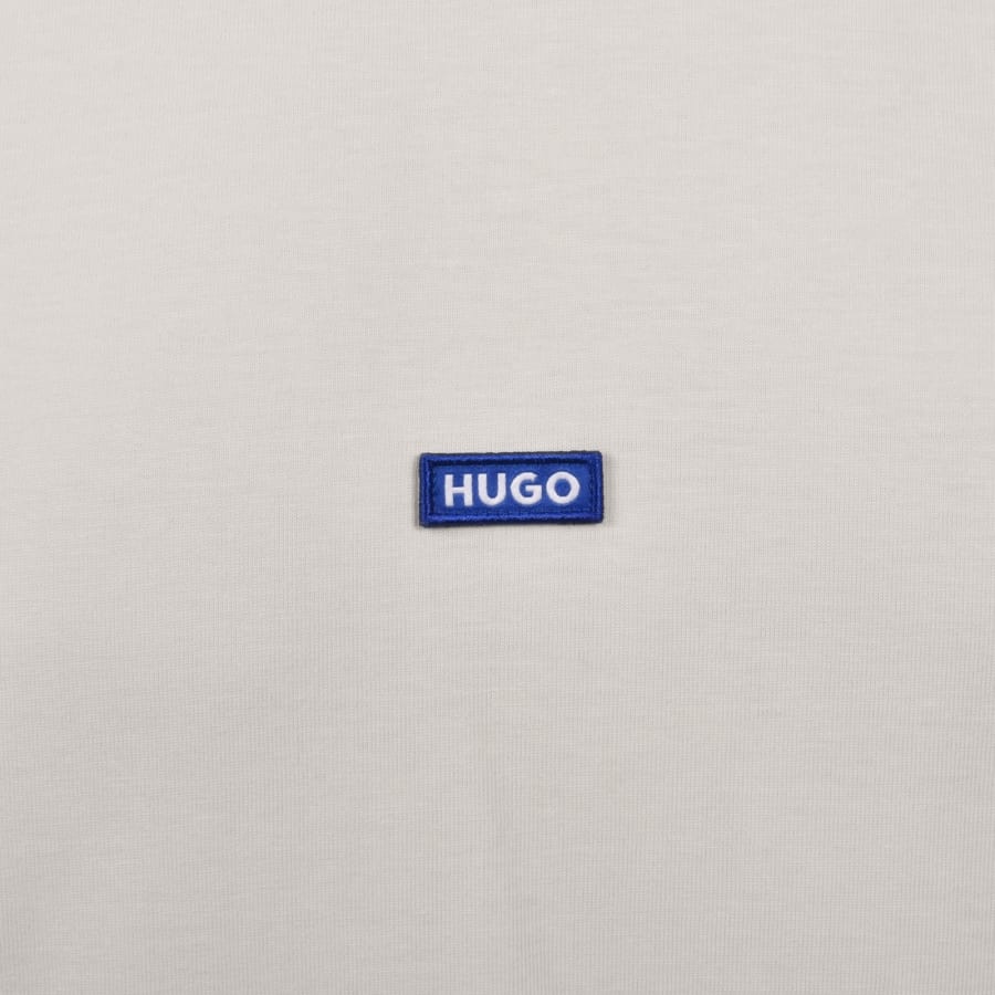 Image number 3 for HUGO Blue Nieros Logo T Shirt White