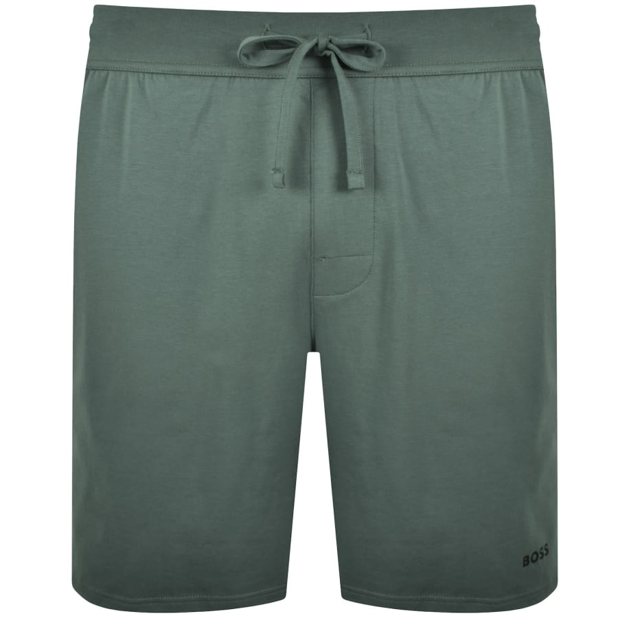 Image number 2 for BOSS Unique Jersey Shorts Dark Green