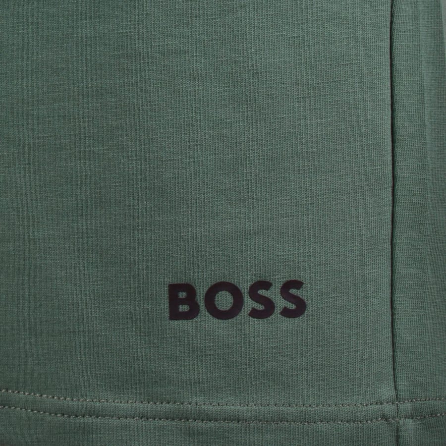 Image number 4 for BOSS Unique Jersey Shorts Dark Green