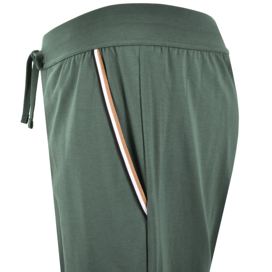 Image number 5 for BOSS Unique Jersey Shorts Dark Green