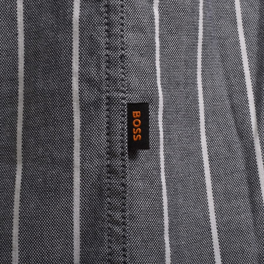 Image number 4 for BOSS Ricoplus Long Sleeved Shirt Dark Blue