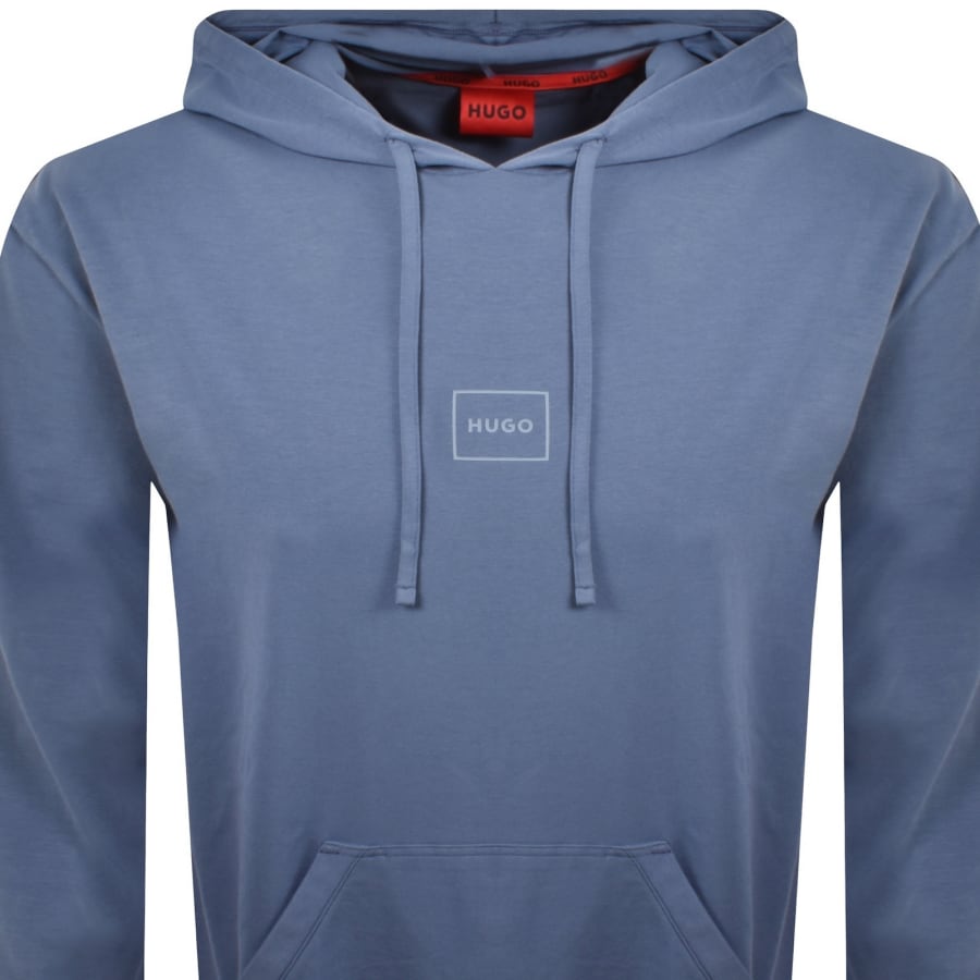 Image number 2 for HUGO Laze Hoodie Open Blue