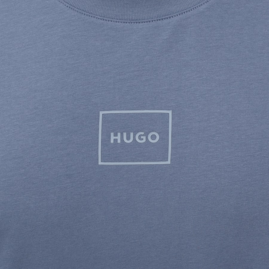 Image number 3 for HUGO Laze Hoodie Open Blue