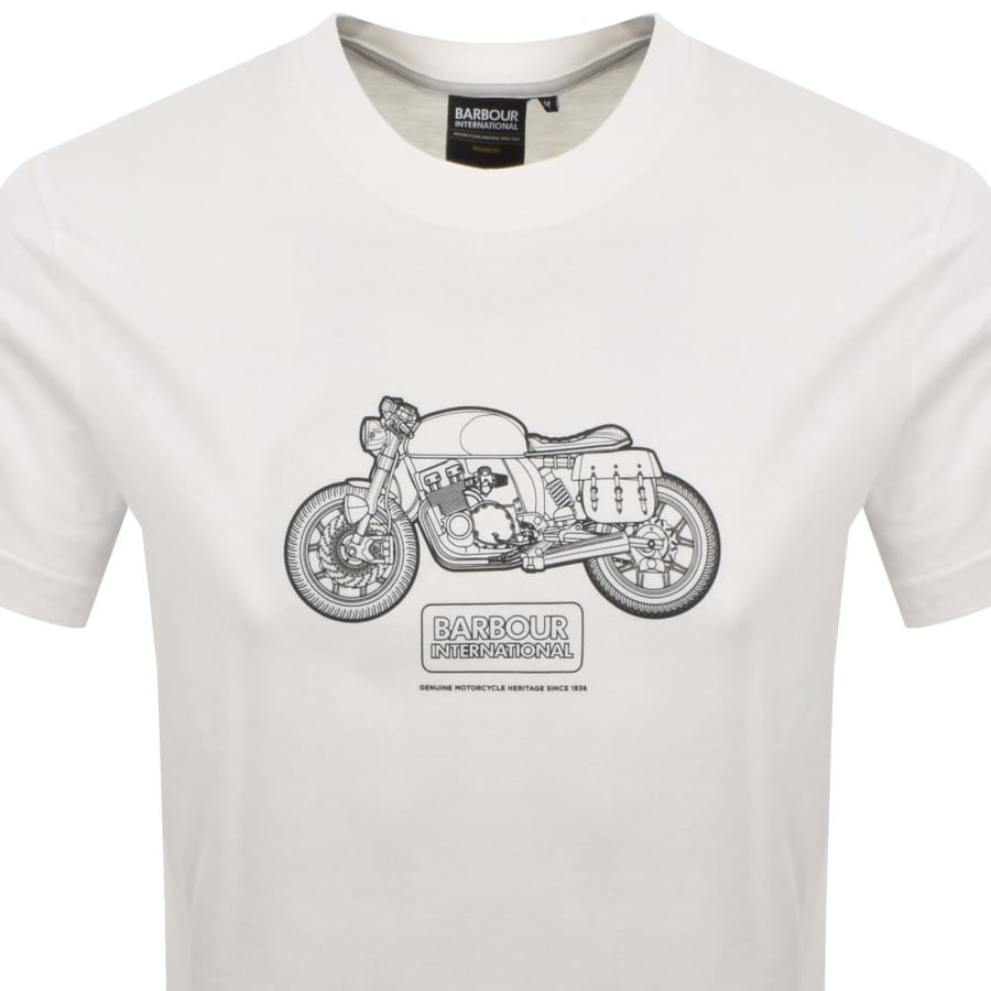 Image number 2 for Barbour International Logo T Shirt White