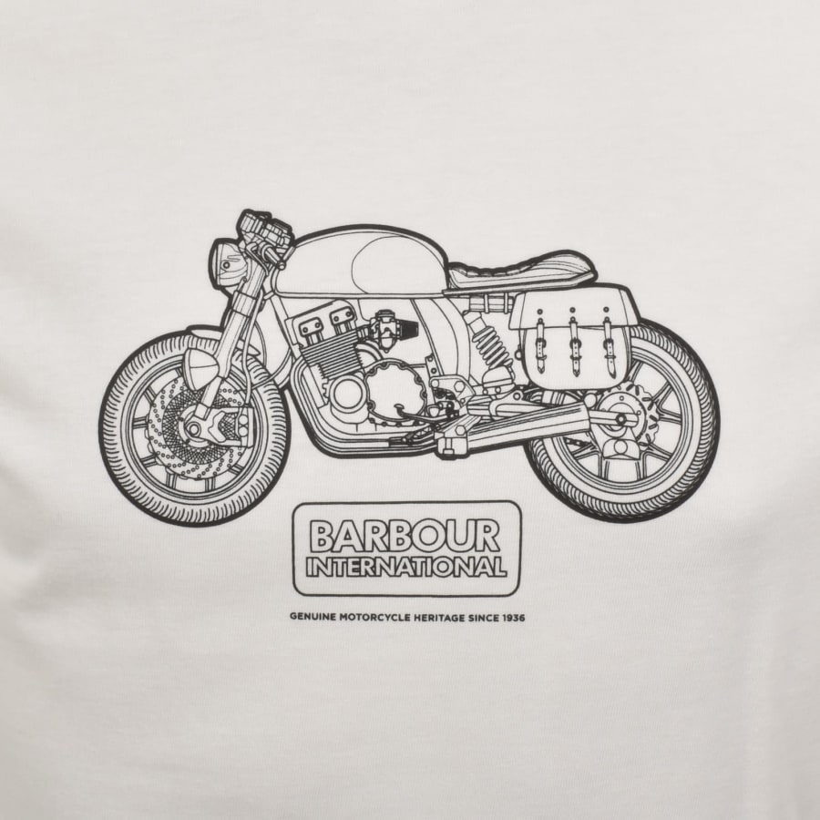 Image number 3 for Barbour International Logo T Shirt White