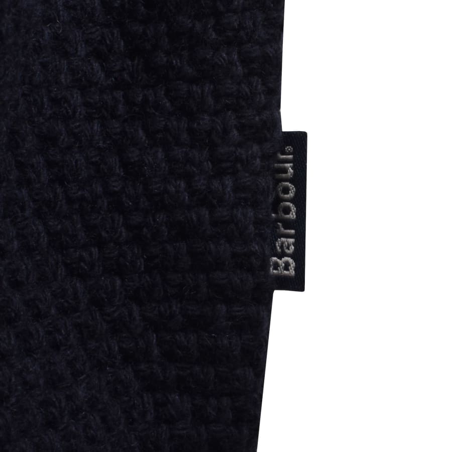 Image number 3 for Barbour Casey Cable Knit Jumper Navy