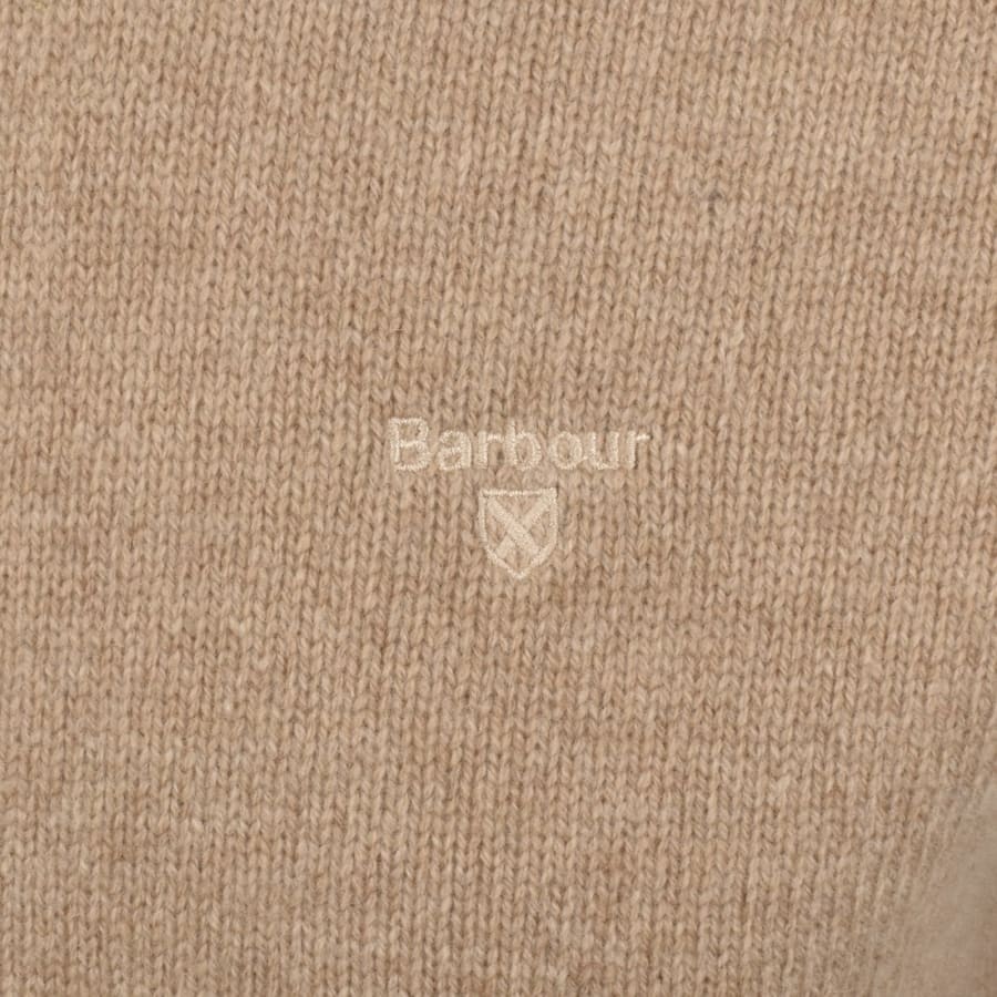Image number 3 for Barbour Grangetown Merino Knit Jumper Brown