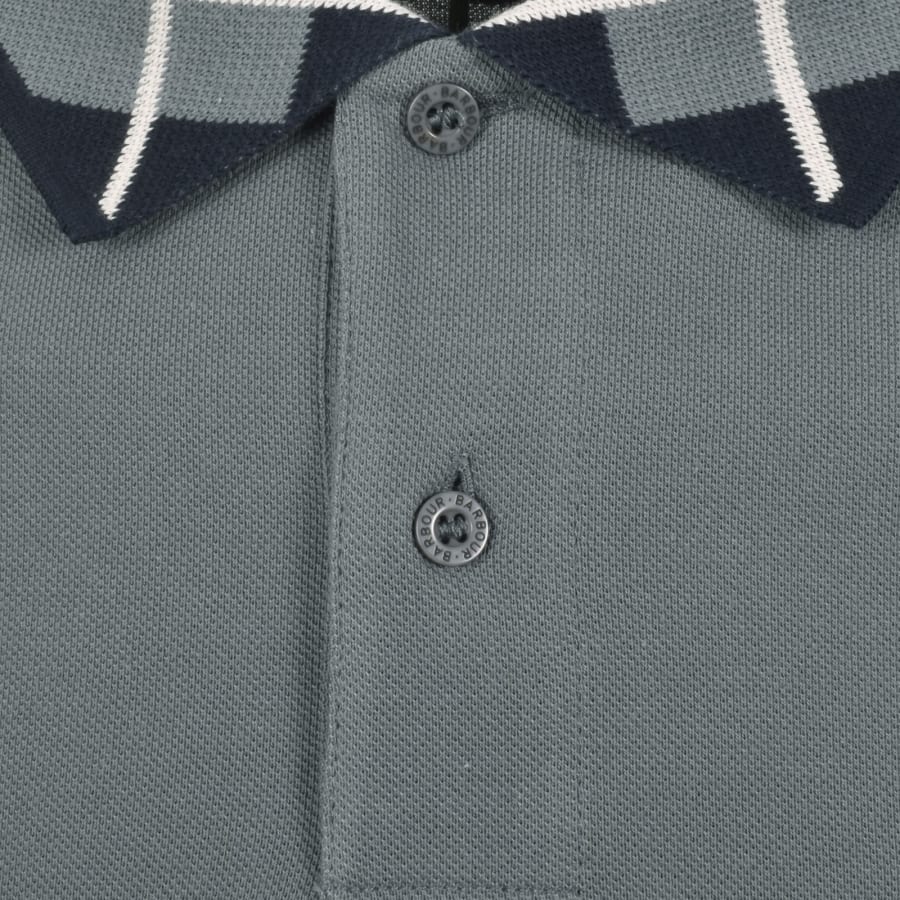 Image number 4 for Barbour Brodie Tailored Polo T Shirt Blue
