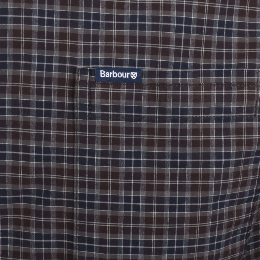 Image number 3 for Barbour Lomond Tailored Tartan Shirt Brown