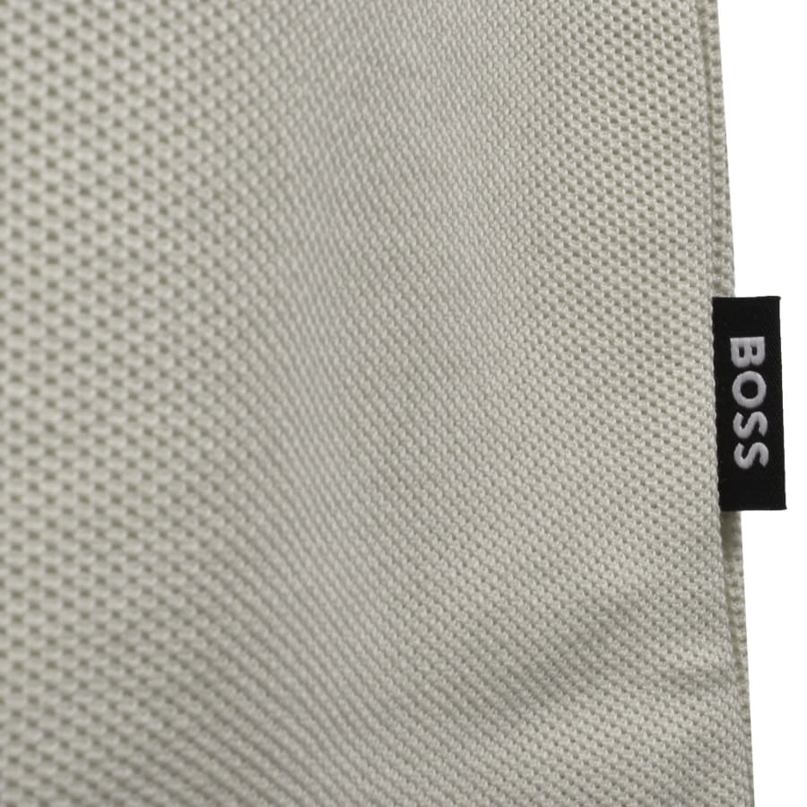 Image number 3 for BOSS Zip Placket Polo T Shirt Light Beige