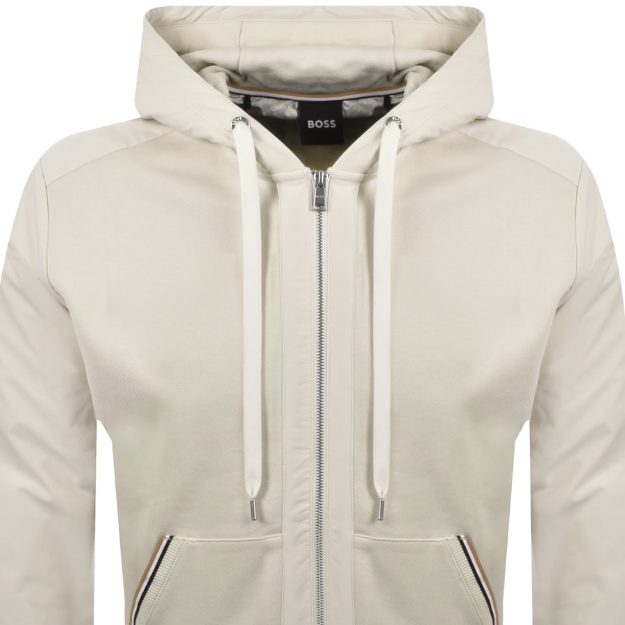 Image number 2 for BOSS C Spence Full Zip Hoodie Beige