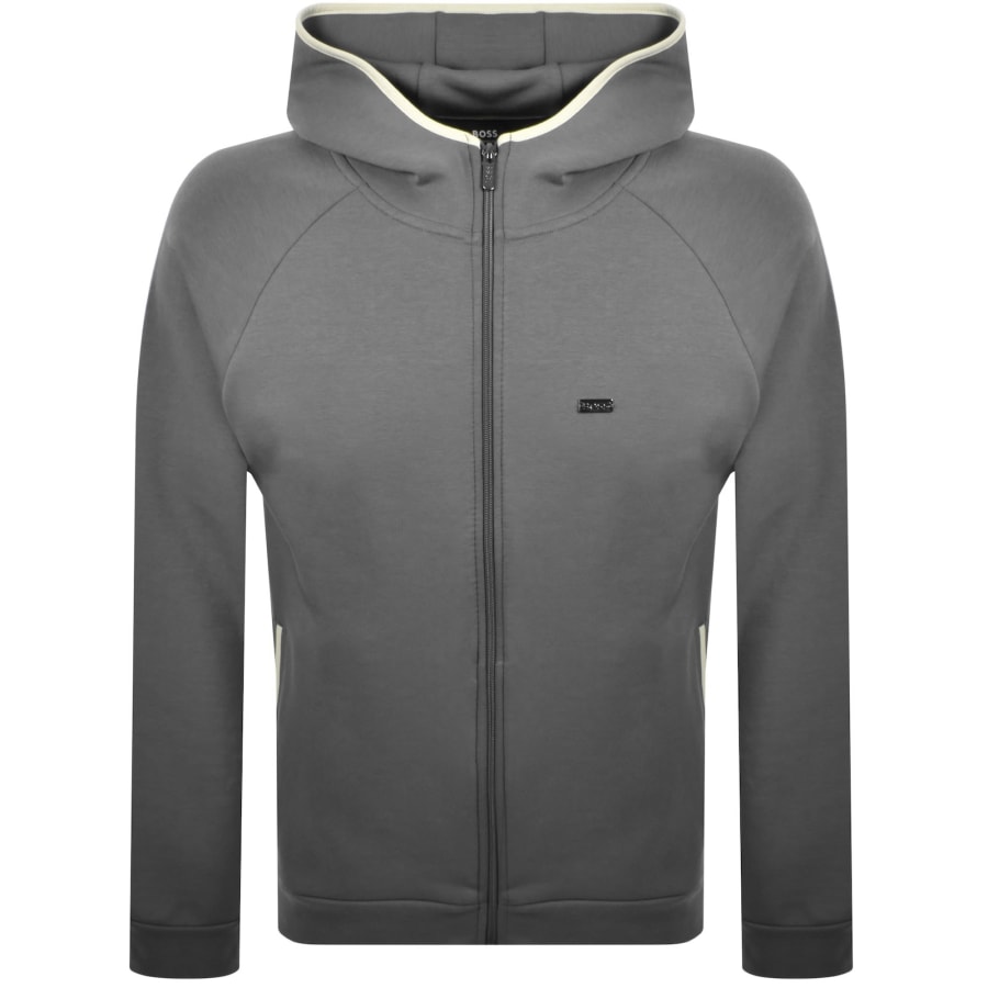 Image number 1 for BOSS Sense Full Zip Hoodie Grey