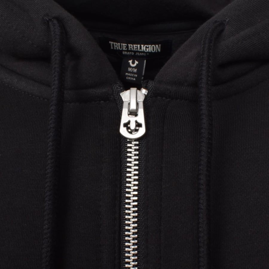 Image number 4 for True Religion Arch Logo Zip Hoodie Black