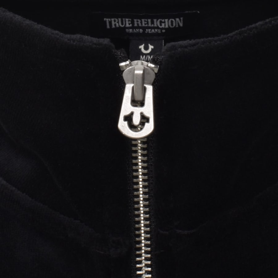 Image number 4 for True Religion Velour Track Jacket Black