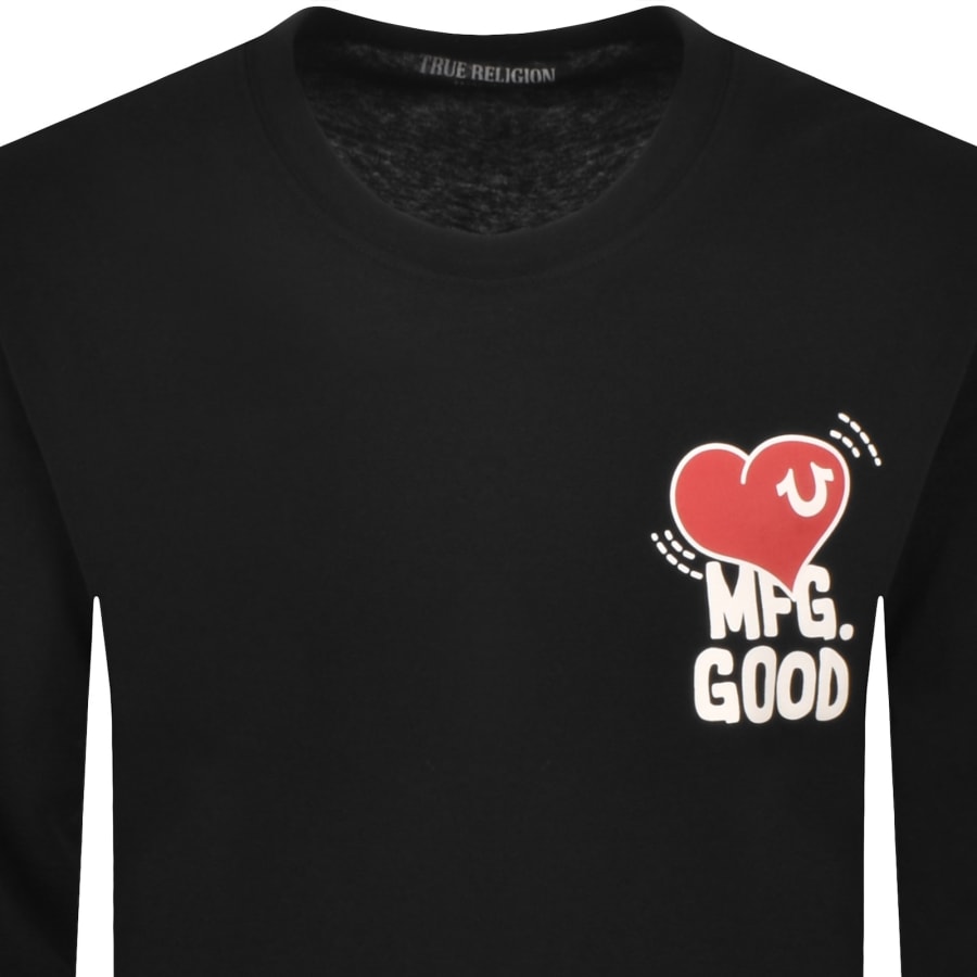 Image number 2 for True Religion Love MFG Good T Shirt Black