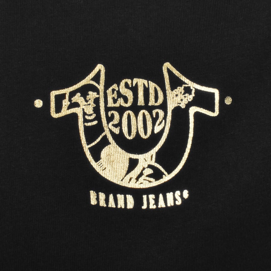 Image number 4 for True Religion Curved Box T Shirt Black