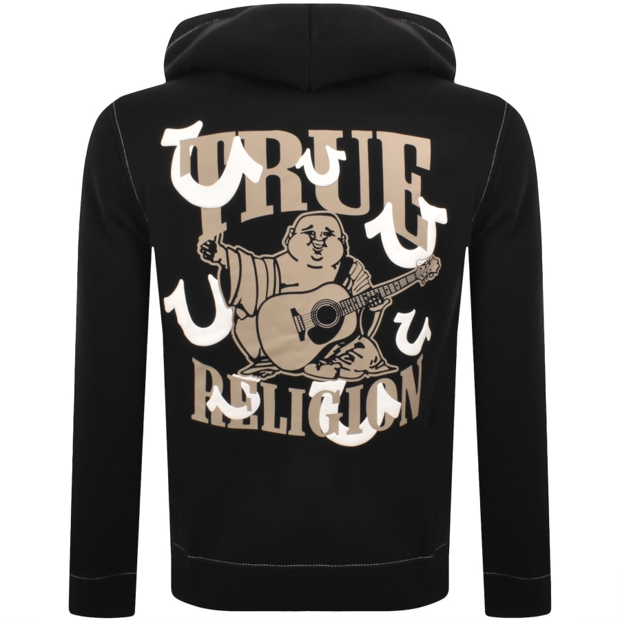Image number 5 for True Religion Arch Logo Zip Hoodie Black