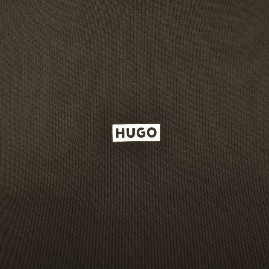 Image number 4 for HUGO Blue Nazardo Hoodie Dark Brown