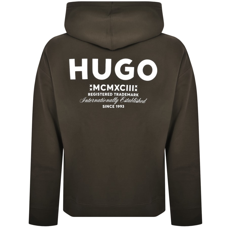 Image number 5 for HUGO Blue Nazardo Hoodie Dark Brown