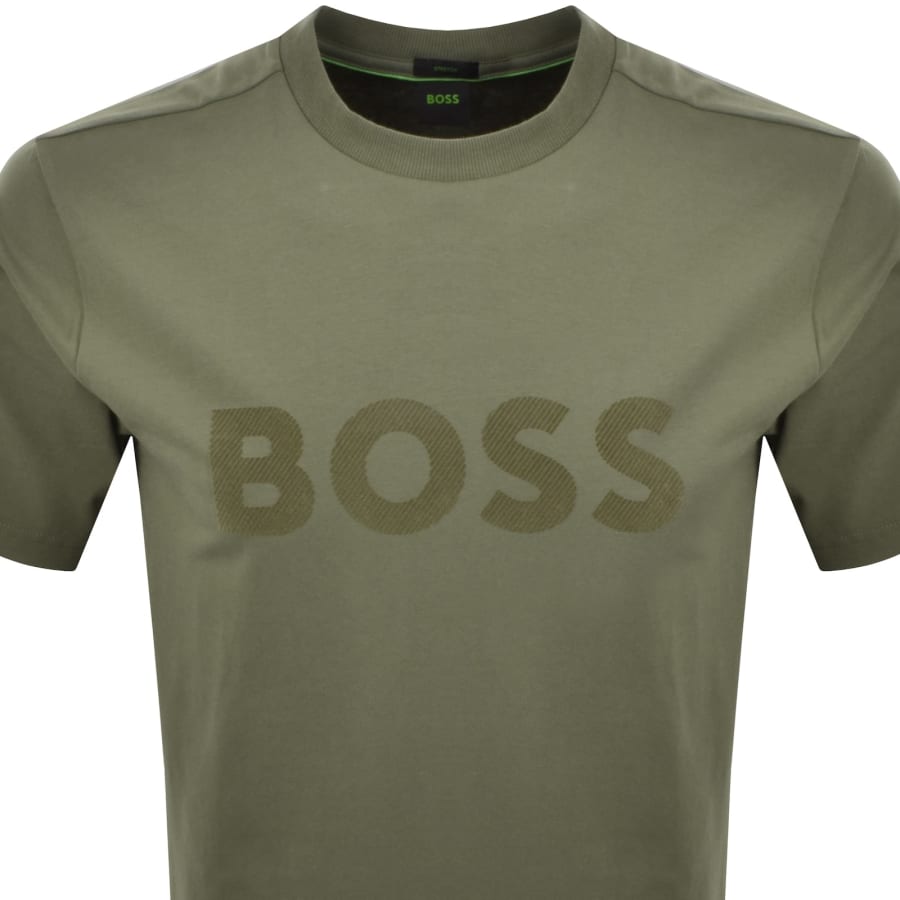 Image number 2 for BOSS Iconic Logo T Shirt Green