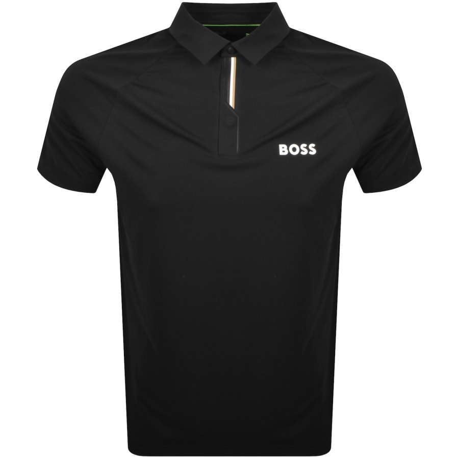 Image number 1 for BOSS Paddy Tech Polo T Shirt Black