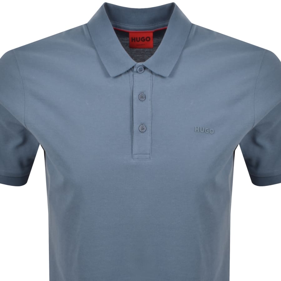 Image number 2 for HUGO Donos 222 Polo T Shirt Blue