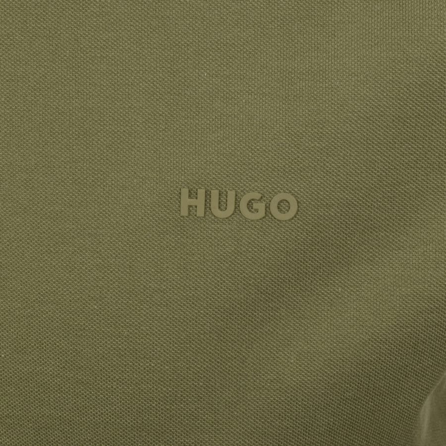 Image number 3 for HUGO Donos 222 Polo T Shirt Green