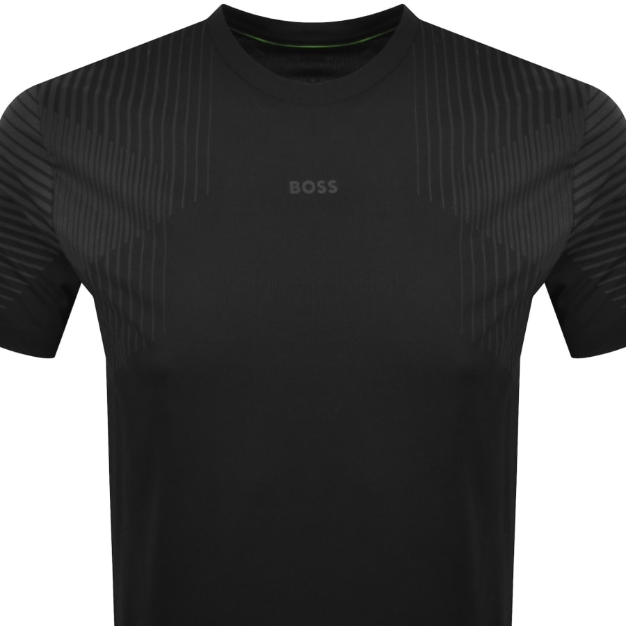 Image number 2 for BOSS Active Push Slim Fit T Shirt Black