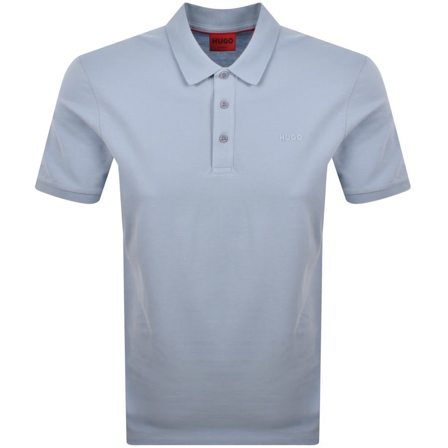 Image number 1 for HUGO Donos 222 Polo T Shirt Blue